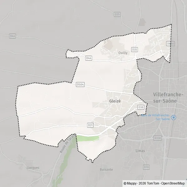 Plan Gleizé : carte de Gleizé (69400) et infos pratiques