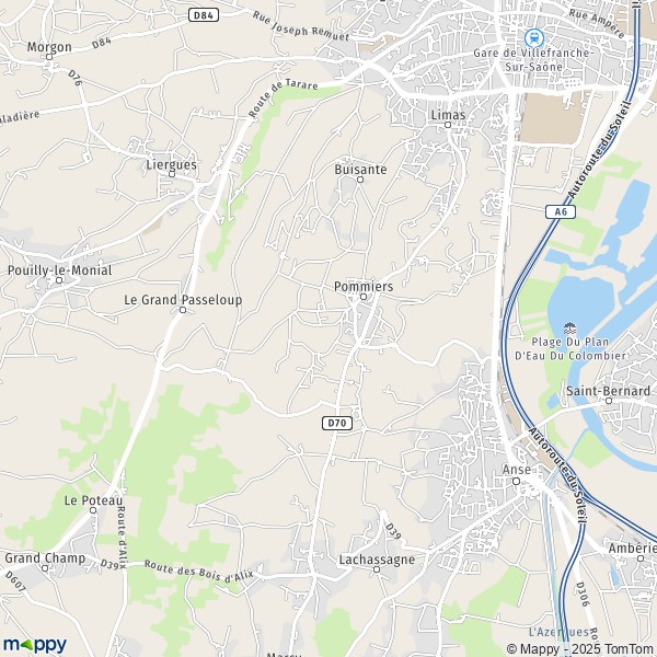 Carte Saint-Pré, 69480 Pommiers