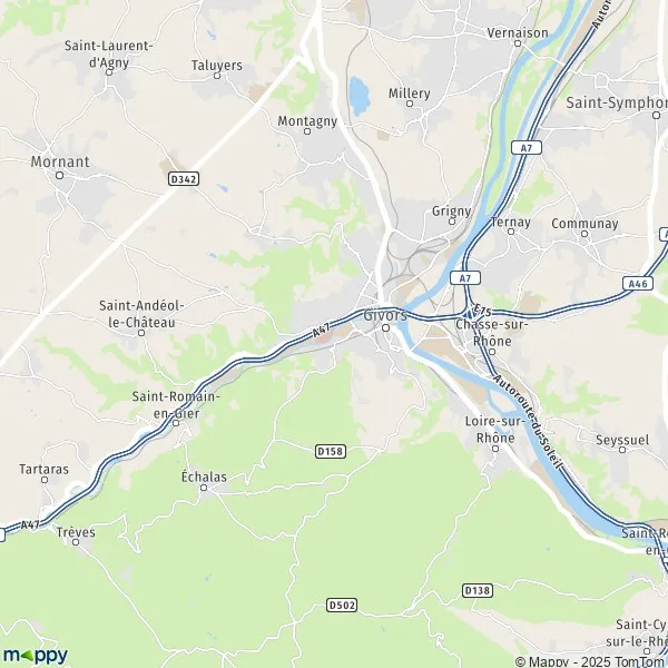 Plan Givors Carte De Givors Et Infos Pratiques