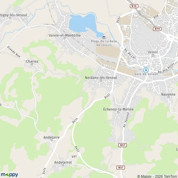 Plan Noidans Les Vesoul Carte De Noidans Les Vesoul Et Infos Pratiques