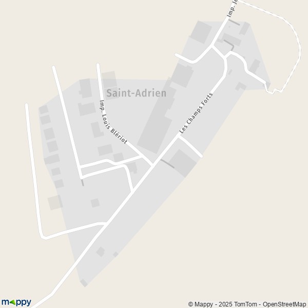 Carte Saint-Adrien, 70100 Gray
