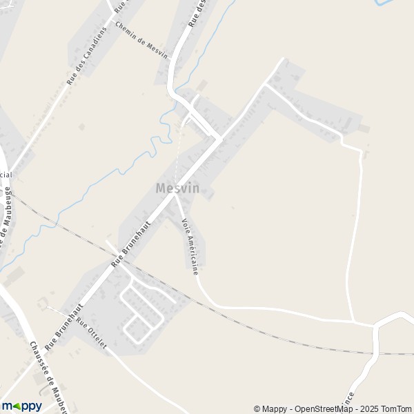 Carte Mesvin, 7022 Mons