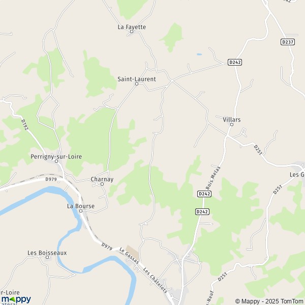 Carte Les Grands Bois, 71160 Saint-Agnan