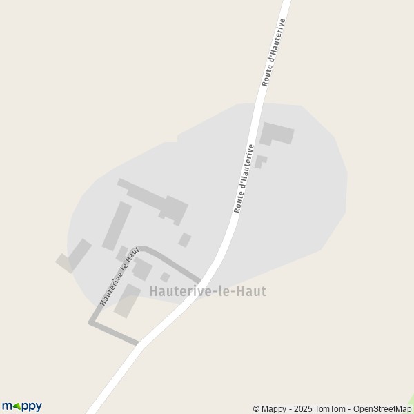 Carte Hauterive-le-Haut, 71240 La Chapelle-de-Bragny