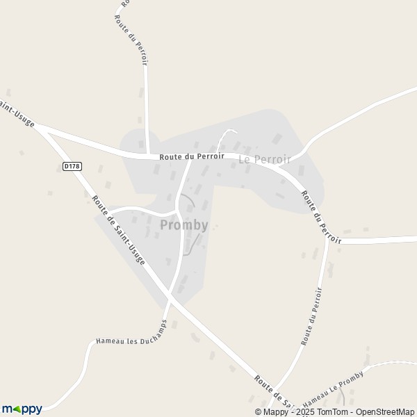 Carte Promby, 71330 Simard
