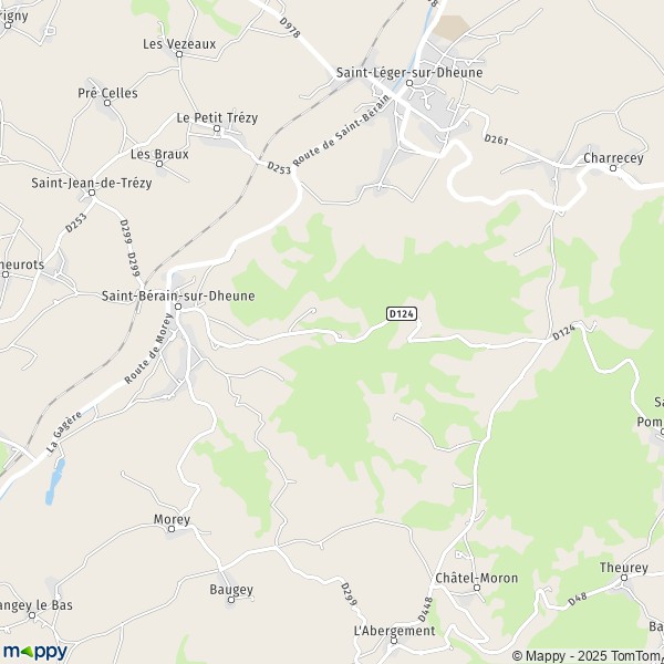 Carte La Mine, 71510 Saint-Bérain-sur-Dheune