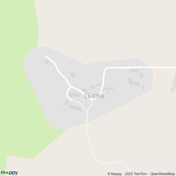 Carte La Côte, 71710 Saint-Symphorien-de-Marmagne