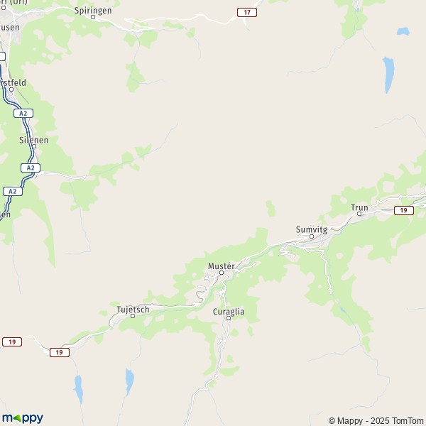 La carte pour la ville de Mustér 7180-7186