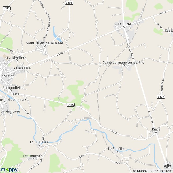 Carte La Ferté, 72130 Fresnay-sur-Sarthe