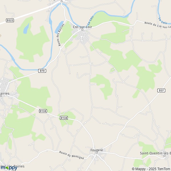 Carte Le Clos du Chêne, 72200 Bazouges-Cré-sur-Loir
