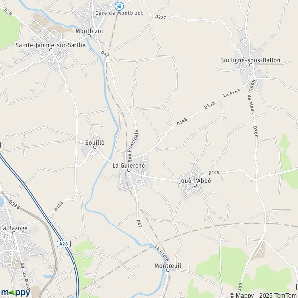 Plan La Guierche Carte De La Guierche 72380 Et Infos Pratiques