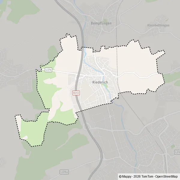 La carte pour la ville de 72555-72585 Riederich