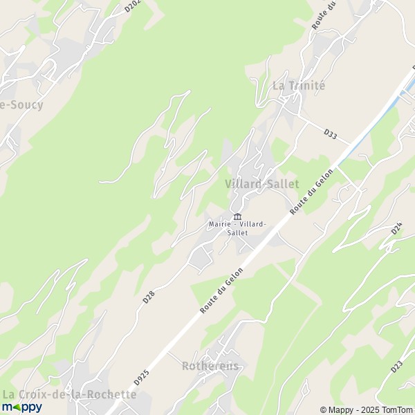 La carte pour la ville de Villard-Sallet 73110