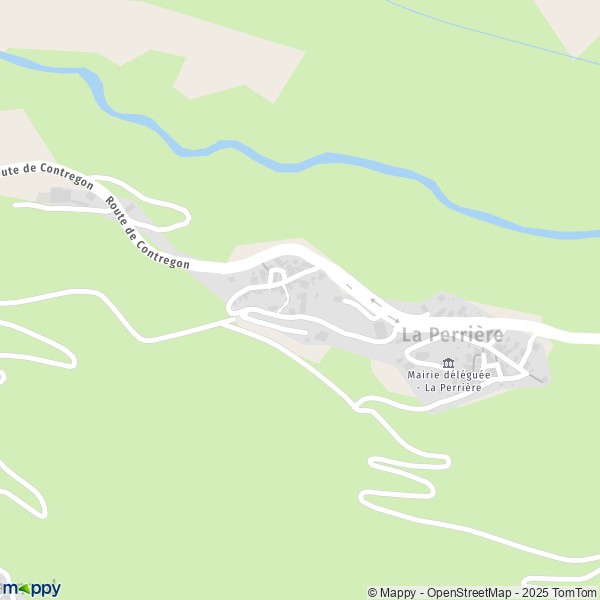 Carte La Perrière, 73120 Courchevel
