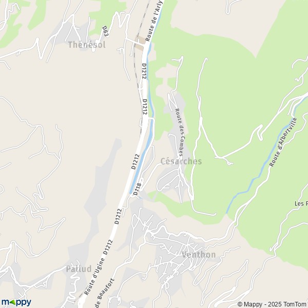 Carte Le Bassin, 73200 Césarches