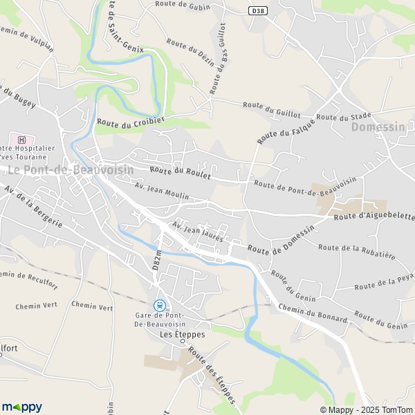 Carte Les Rivaux, 73330 Le Pont-de-Beauvoisin