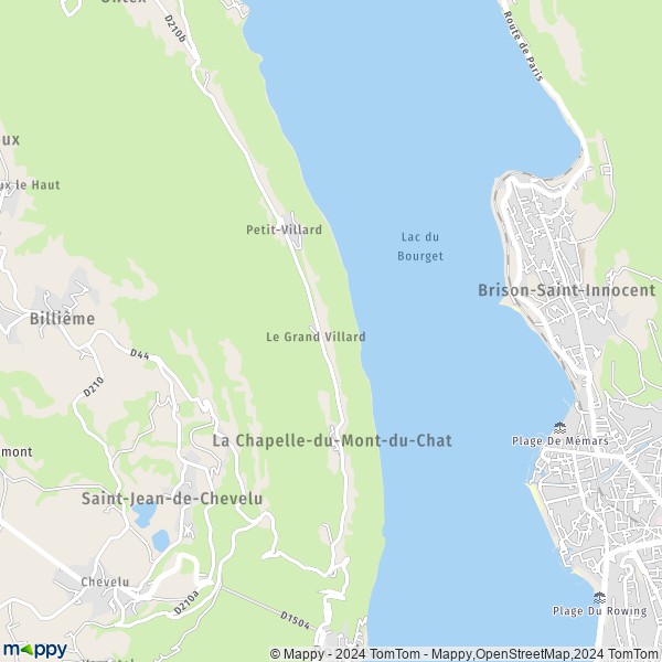 La carte pour la ville de La Chapelle-du-Mont-du-Chat 73370