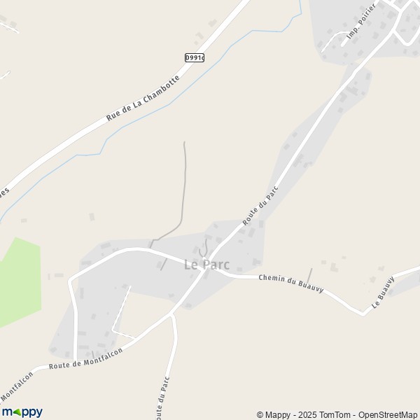 Carte Le Parc, 73410 La Biolle