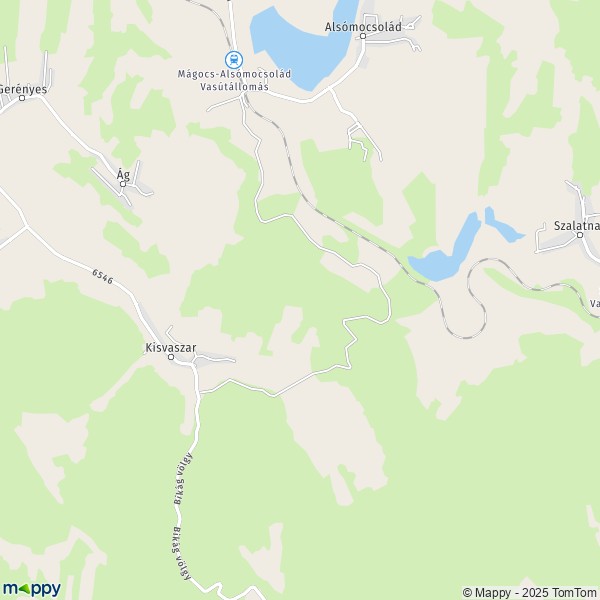 La carte pour la ville de Ág 7381