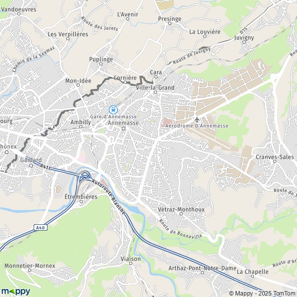 mappy carte de france détaillée Plan annemasse : carte de annemasse (74100) et infos pratiques