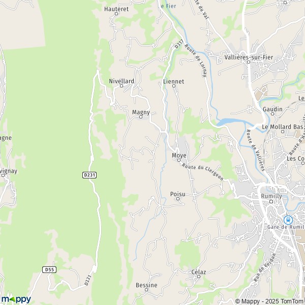 Carte La Roche, 74150 Moye