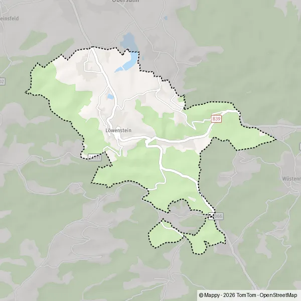 Löwenstein Maps : Burg Löwenstein: Stadt Löwenstein – OHYBW