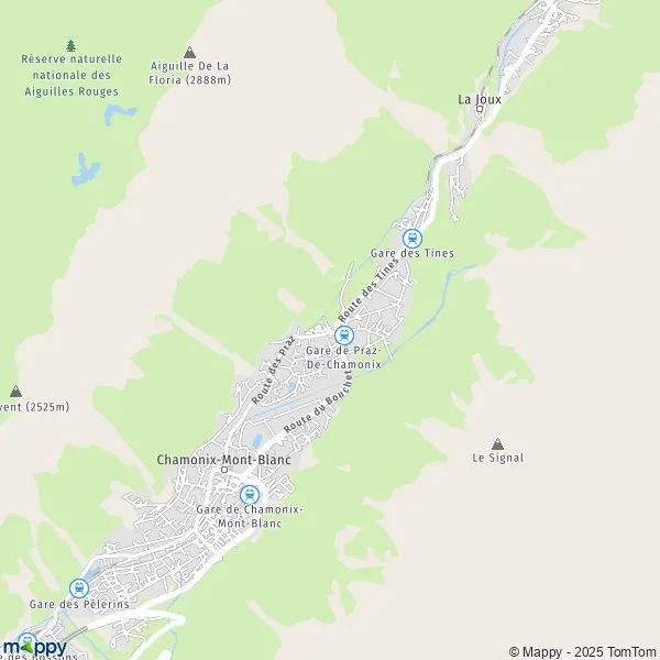Plan chamonixmontblanc carte de chamonixmontblanc (74400) et infos pratiques
