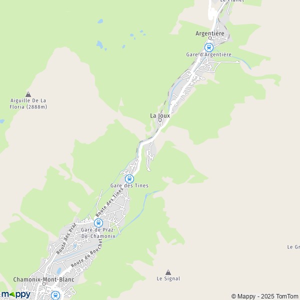 Carte Le Lavancher, 74400 Chamonix-Mont-Blanc