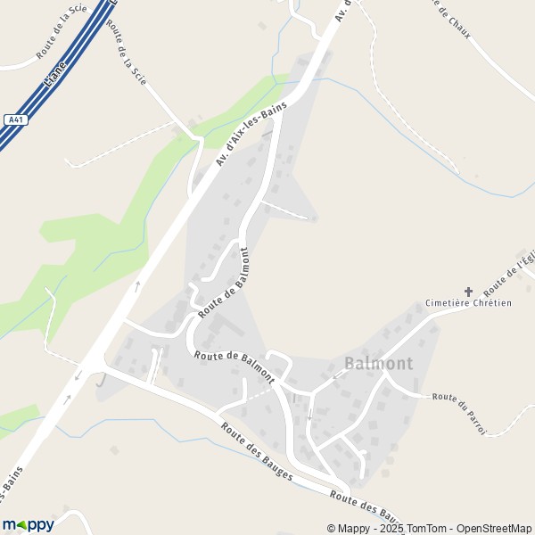 Carte Balmont, 74600 Annecy