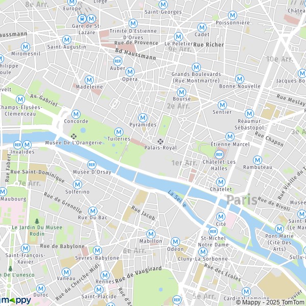 plan paris