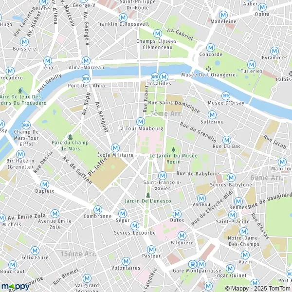 Plan Paris carte de Paris (75007) et infos pratiques