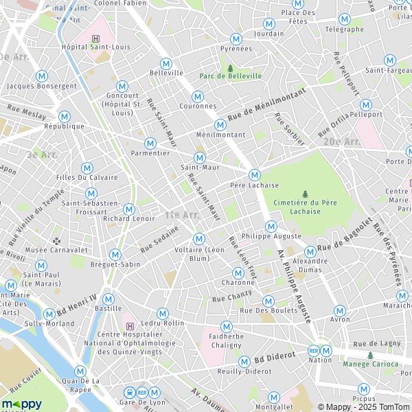 carte paris 11e Plan paris : carte de paris (75011) et infos pratiques