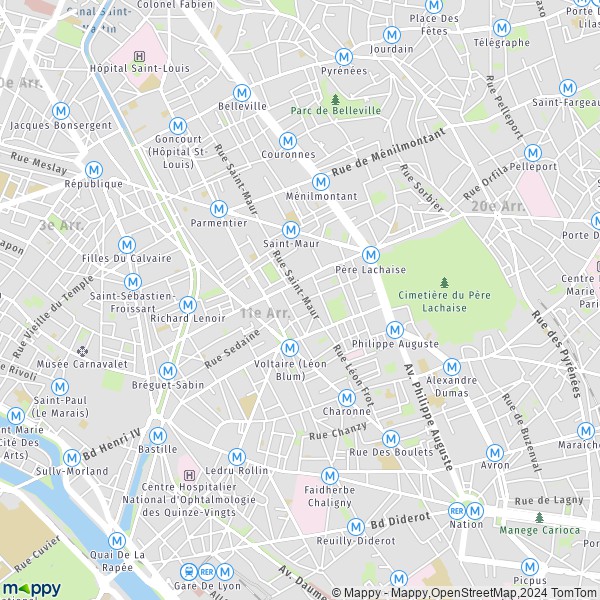 plan carte paris 11eme arrondissement Plan paris : carte de paris (75011) et infos pratiques