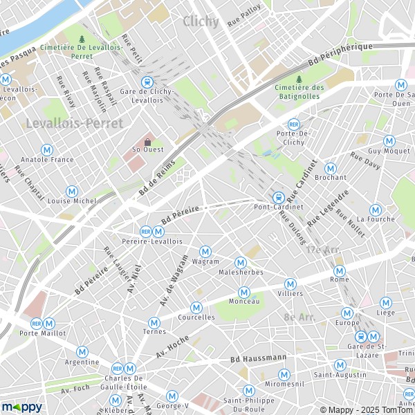 Plan Paris : carte de Paris (75017) et infos pratiques