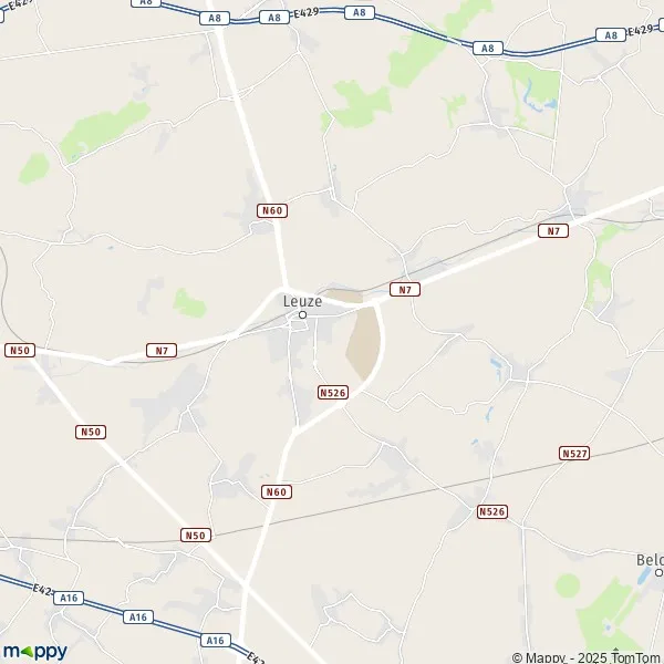 Plan LeuzeenHainaut carte de LeuzeenHainaut (7534) et infos pratiques