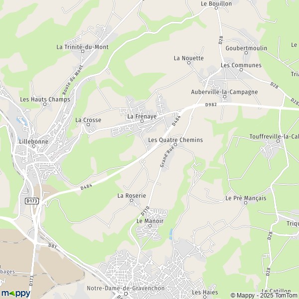 La carte pour la ville de La Frénaye 76170