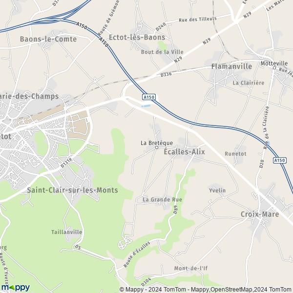 La carte pour la ville de Écalles-Alix 76190