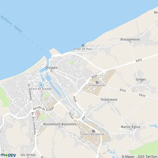 Plan Neuville carte de Neuville (76200) et infos pratiques