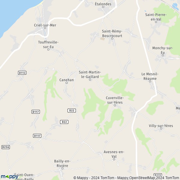 La carte pour la ville de Saint-Martin-le-Gaillard 76260