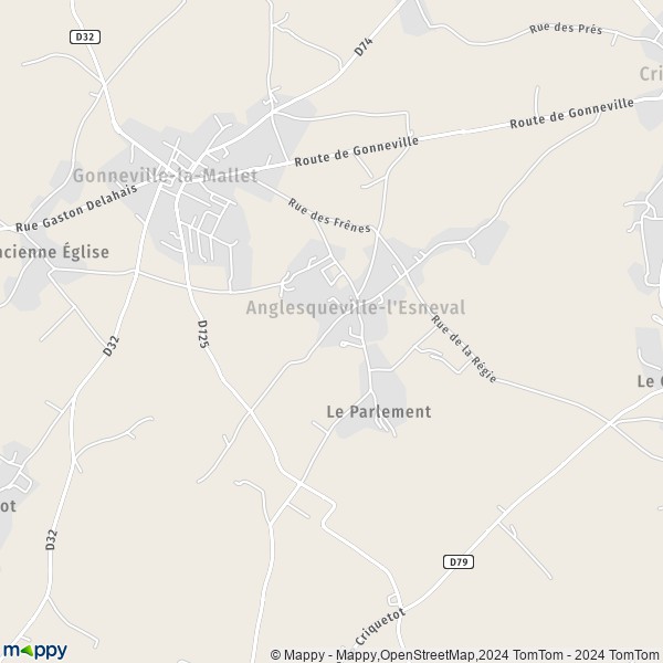 La carte pour la ville de Anglesqueville-l'Esneval 76280