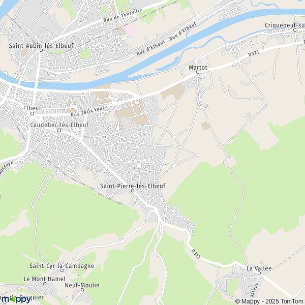 La carte pour la ville de Saint-Pierre-lès-Elbeuf 76320