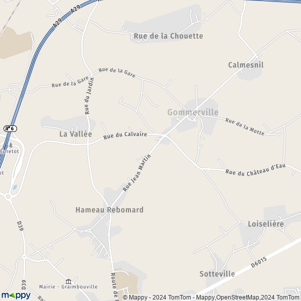La carte pour la ville de Gommerville 76430