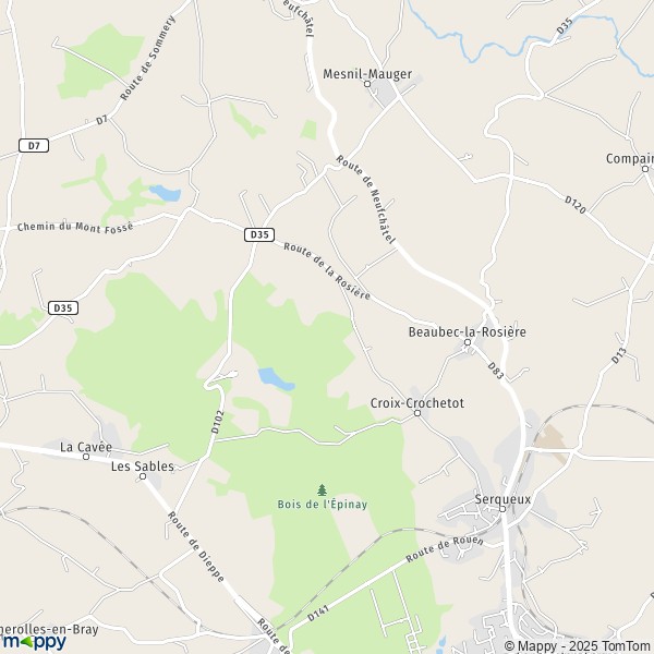 Plan Beaubec-la-Rosi  re carte Beaubec-la-Rosi  re  76440  infos