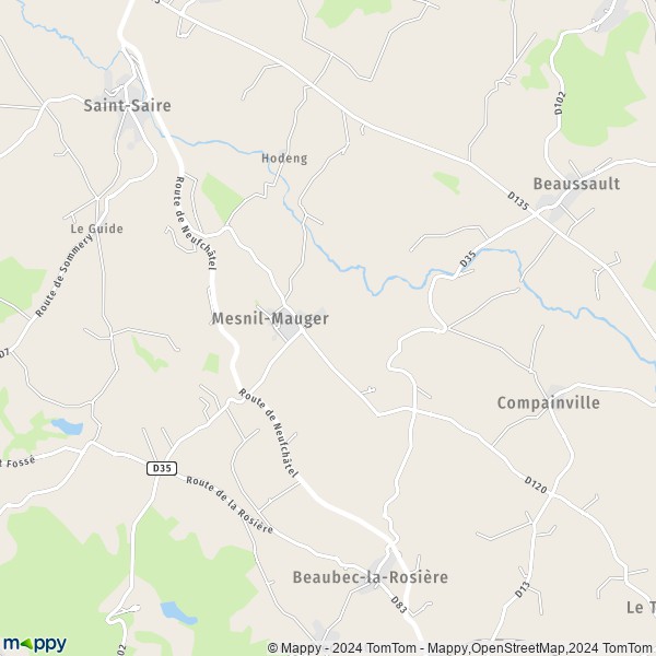 La carte pour la ville de Mesnil-Mauger 76440
