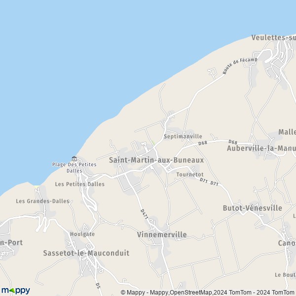 La carte pour la ville de Saint-Martin-aux-Buneaux 76450