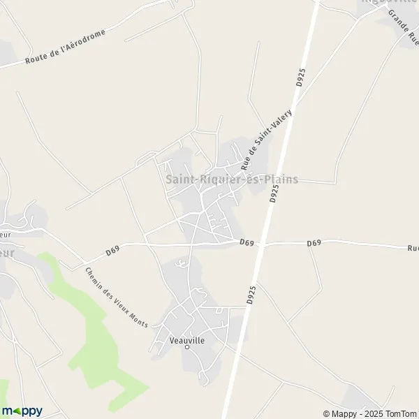 Plan SaintRiquierèsPlains carte de SaintRiquierèsPlains (76460