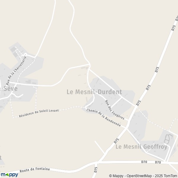 La carte pour la ville de Le Mesnil-Durdent 76460