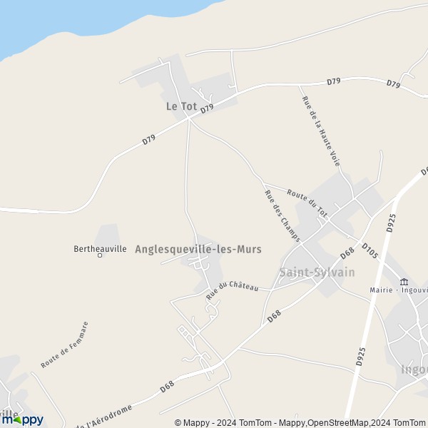 La carte pour la ville de Saint-Sylvain 76460