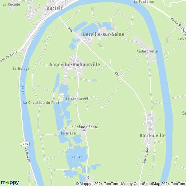 La carte pour la ville de Anneville-Ambourville 76480