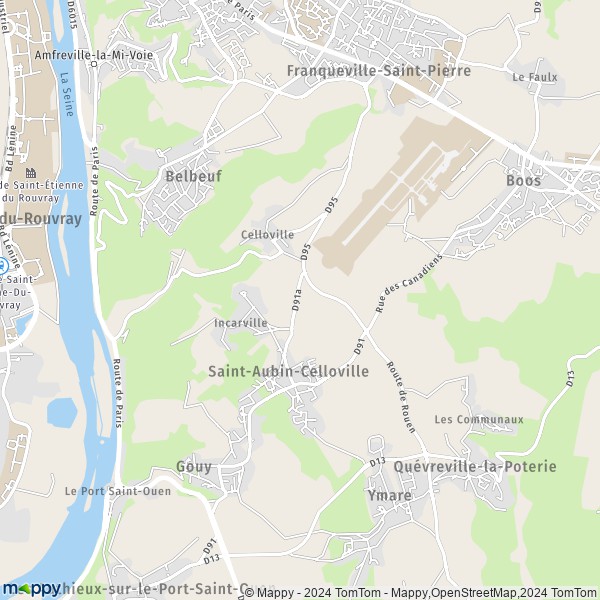 La carte pour la ville de Saint-Aubin-Celloville 76520